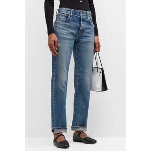 Moussy VIntage Bradenton Straight Jean in Blue 110 26